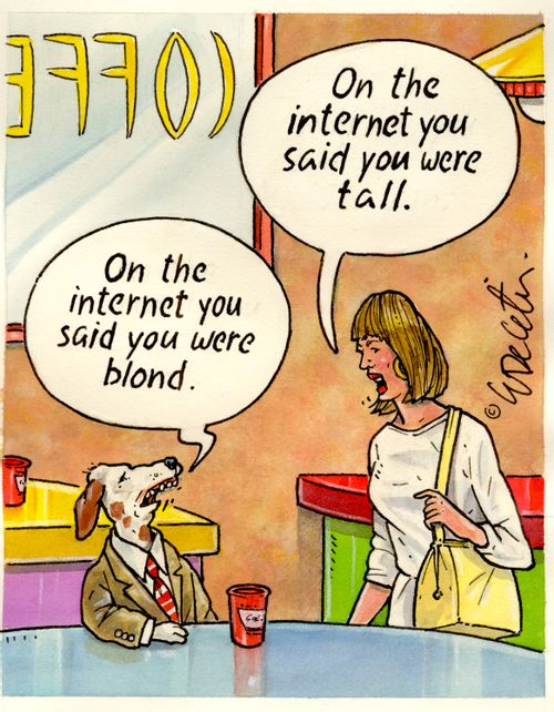 "On the internet you said you were tall."
