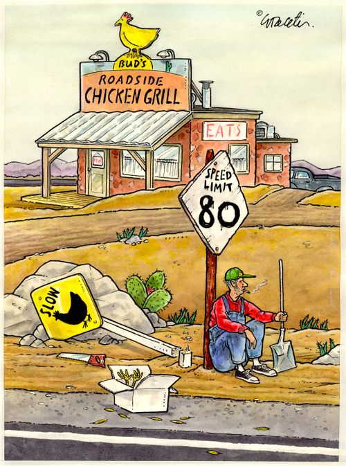 Roadside Chicken Grill: Speed Limit 80