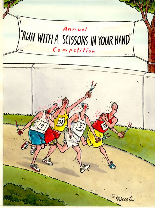 Run with a Scissors in Your Hand