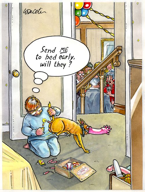 "Send ME to bed early, will they?"