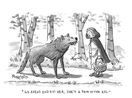 "Go ahead and eat her, she's a pain in the a**."