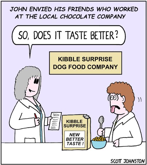 John envied his friends who worked at the local chocolate company