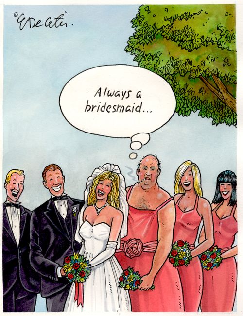 "Always a bridesmaid..."