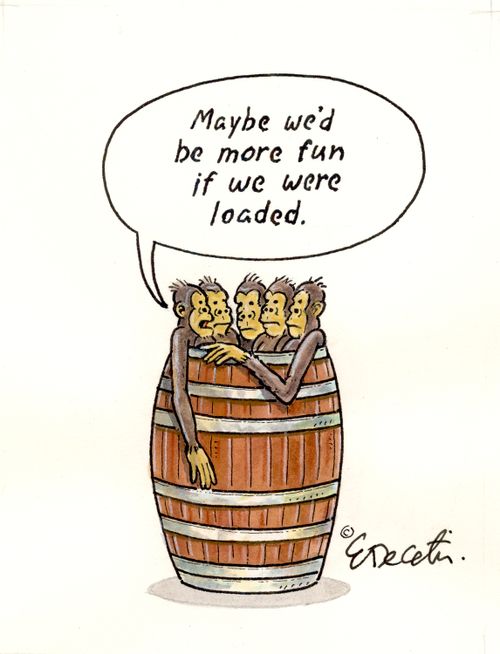 "Maybe we'd be more fun if we were loaded."