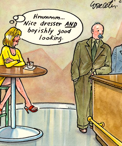 'Hmmm... Nice dresser AND boyishly good looking."