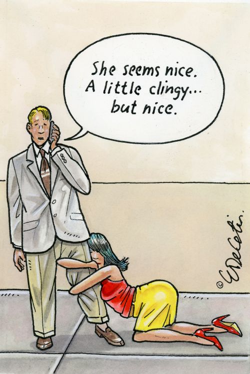 "She seems nice. A little clingy... but nice."