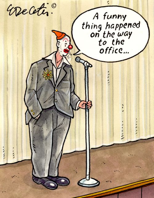 "A funny thing happened on the way to the office..."