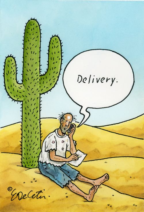 "Delivery."
