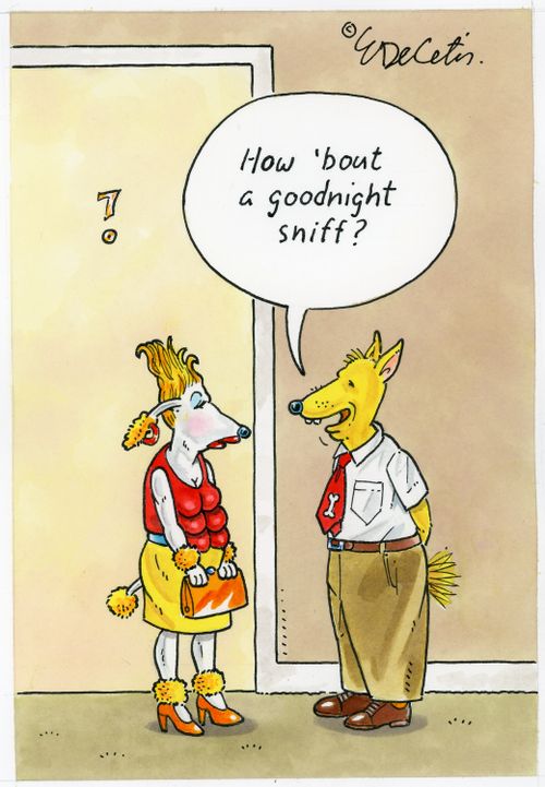 "How 'bout a goodnight sniff?"