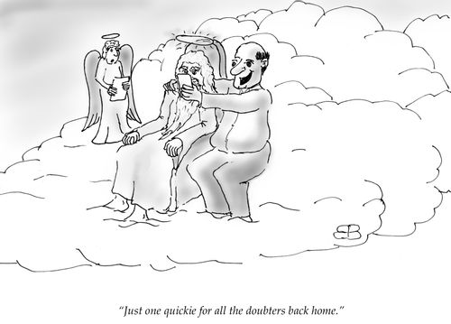 "Just one quickie for all the doubters back home."