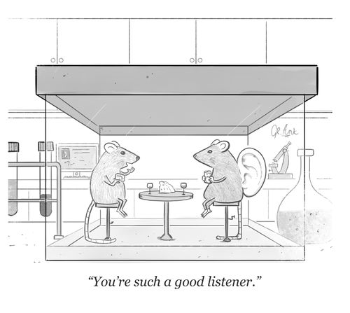 "You're such a good listener."