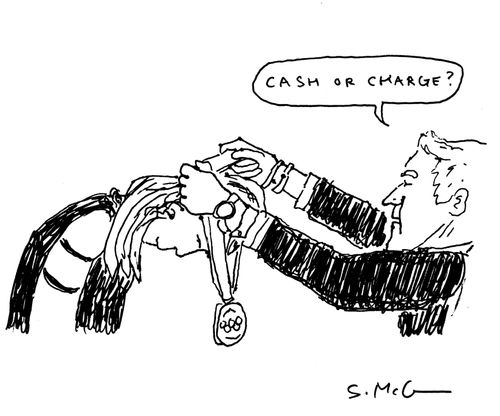 "Cash or charge?" 