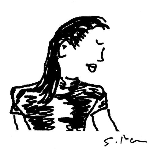 Reflective woman. 