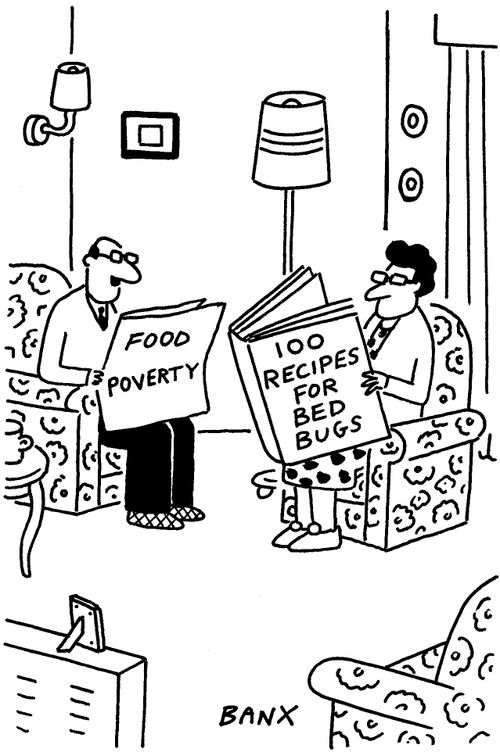 Food poverty bed bugs