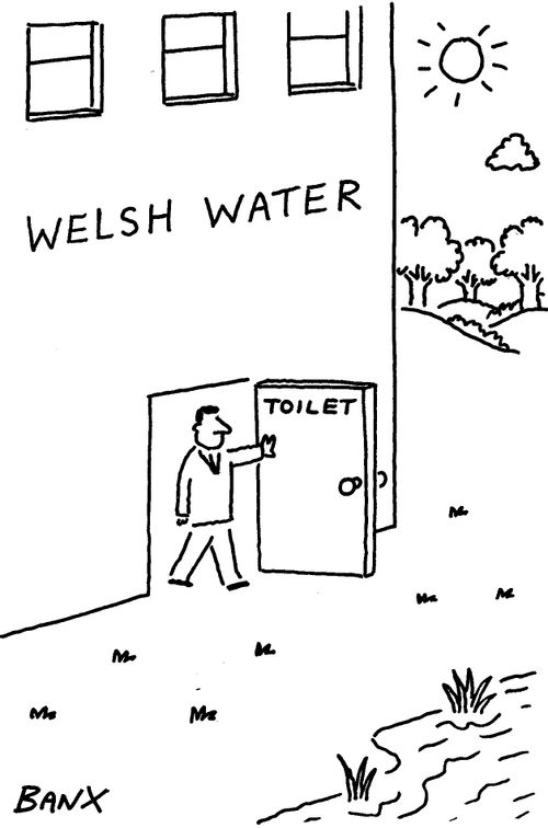 Welsh water sewage