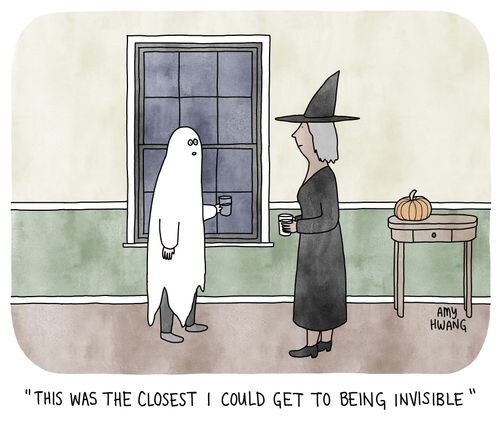 "This was the closest I could get to being invisible."