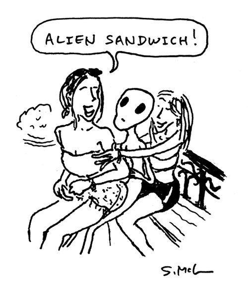 "Alien sandwich!" 