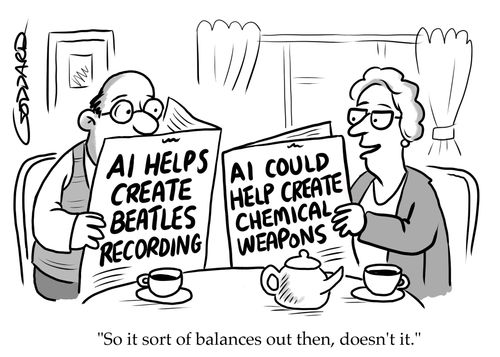 "So it sort of balances out then, doesn't it."