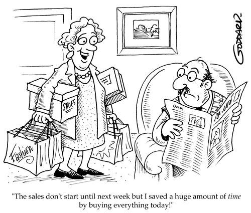 "The sales don't start until next week but I saved a huge amount of time by buying everything today!"