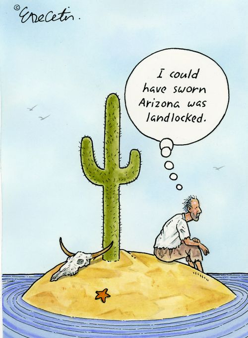 "I could have sworn Arizona was landlocked."