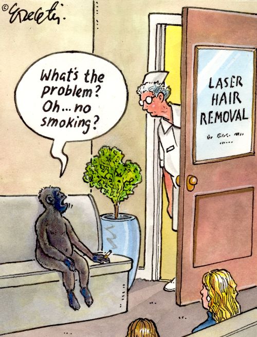 "What's the problem? Oh... no smoking?"