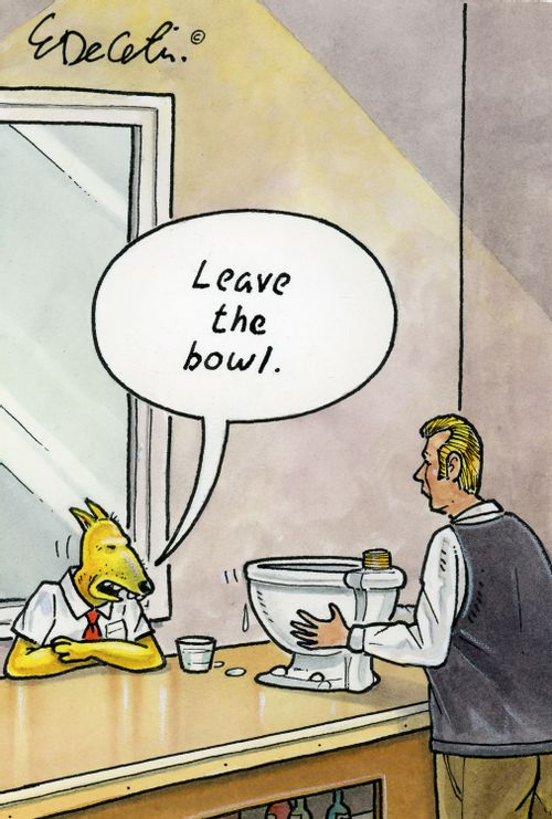 "Leave the bowl."