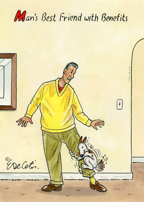 "Man's best friend with benefits"