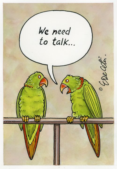 "We need to talk..."