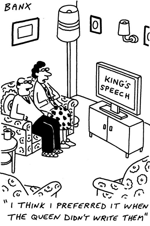 "I think I preferred it when the queen didn't write them."
