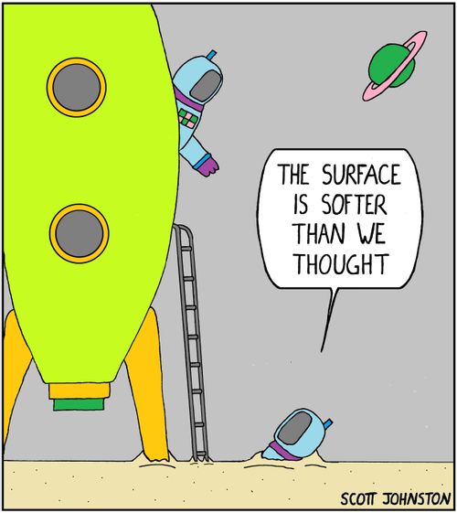 "The surface is softer than we thought."