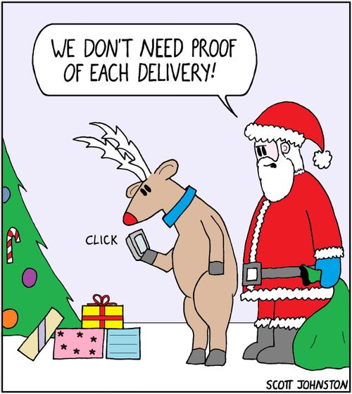 "We don't need proof of each delivery."