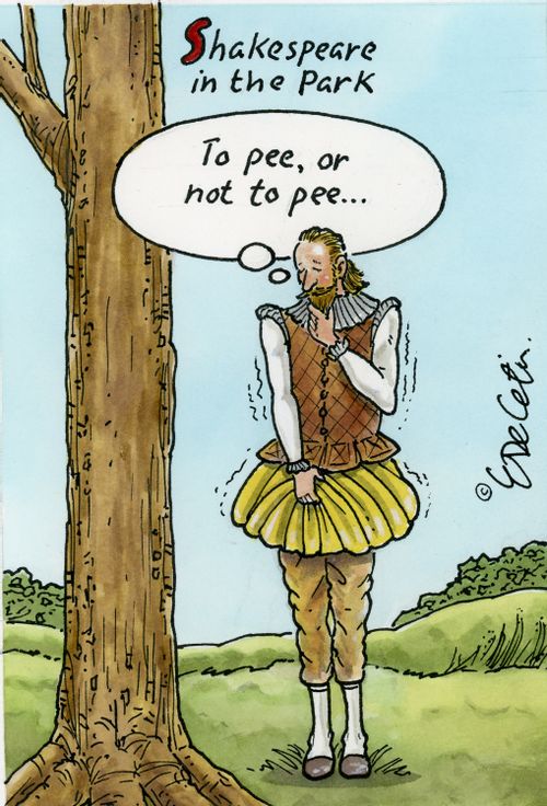 Shakespeare in the Park: "To pee, or not to pee..."