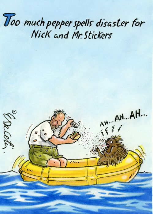 Too much pepper spells disaster for Nick and Mr. Stickers