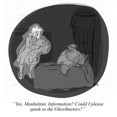 "Yes, Manhattan. Information? Could I please speak to the Ghostbusters?"