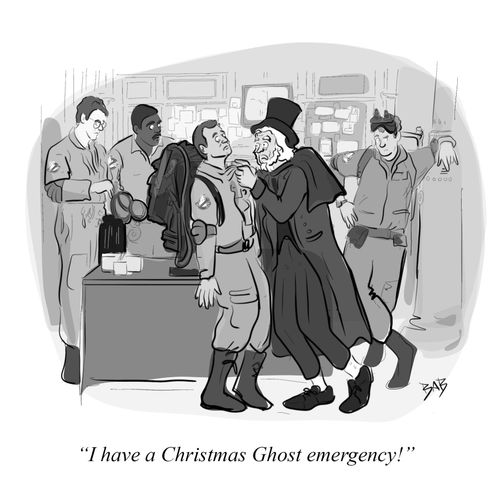 "I have a Christmas Ghost emergency!"