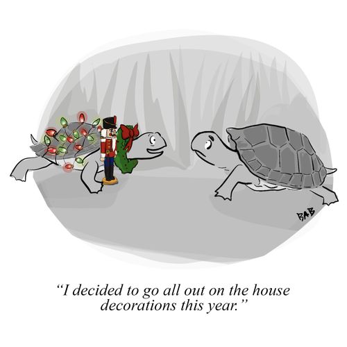 "I decided to go all out on the house decorations this year."