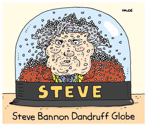 Steve Bannon Dandruff Globe