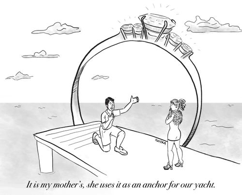 It is my mother's, she uses it as an anchor for our yacht.
