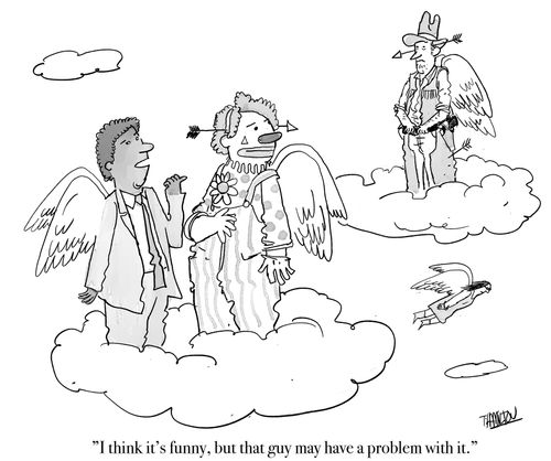 "I think it's funny, but that guy may have a problem with it."