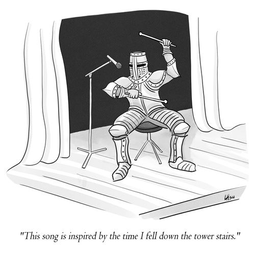 "This song is inspired by the time I fell down the tower stairs"