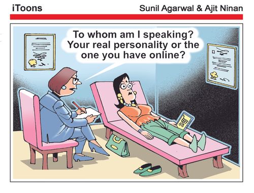 "To whom am I speaking? Your real personality or the one you have online?"