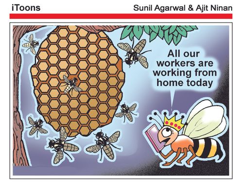 "All our workers are working from home today."