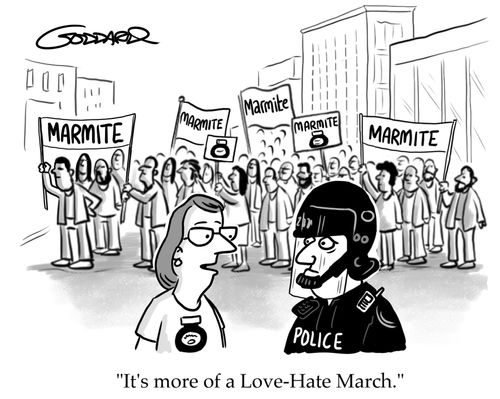 "It's more of a Love-Hate March."