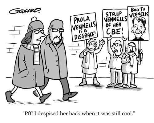 "Pff! I despised her back when it was still cool."