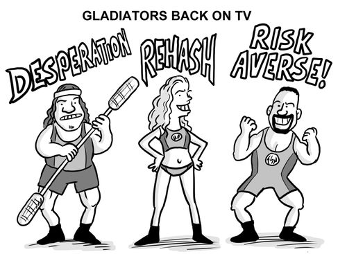 New Gladiators' names: Desperation, Rehash and Risk-Averse.