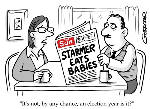 STARMER EATS BABIES: "It's not, by any chance, an election year is it?"