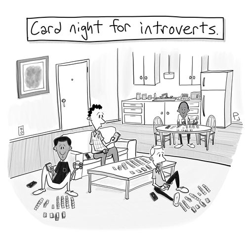 Card night for introverts.