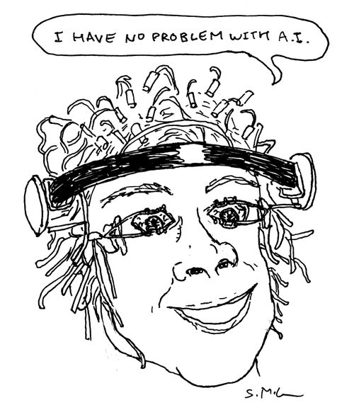 "I have no problem with A.I." 