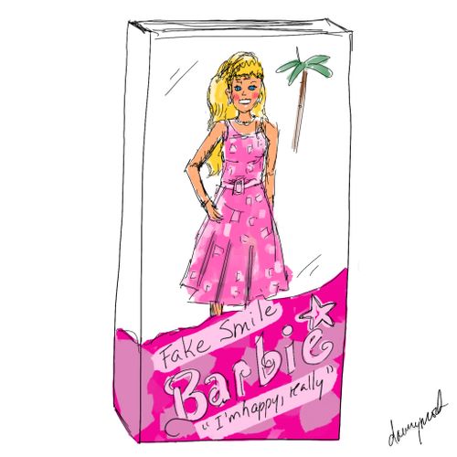 Fake Smile Barbie - I'm unhappy really
