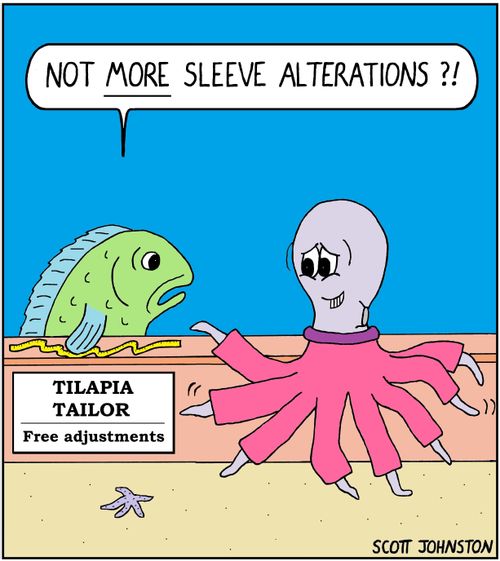 "Not more sleeve alterations?!"